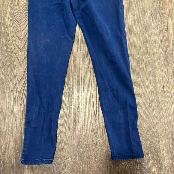 Modcloth Richmond Pants Mid Rise Front Seams Straight Leg Navy Blue Size 8 - Picture 10 of 11